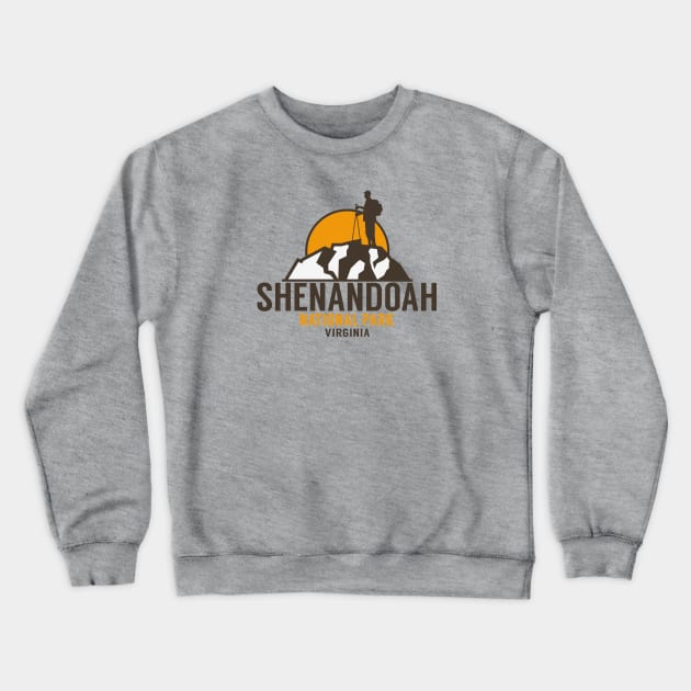 SHENANDOAH NATIONAL PARK VIRGINIA HIKING CAMPING Crewneck Sweatshirt by heybert00